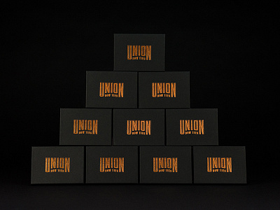 Union Bow Ties Boxes black box classy foil stamp packaging