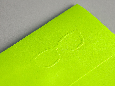 Sylvain Toulouse Envelope logo emboss green neon envelope