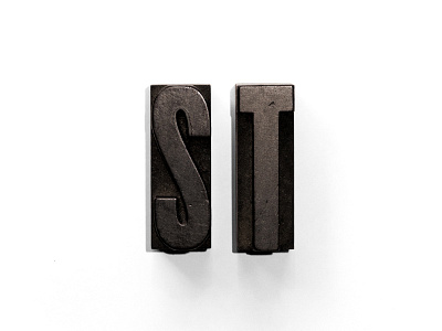 ST Logo idendity letters logo monogram photo wood