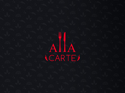 Alla Carte branding design graphic design logo vector