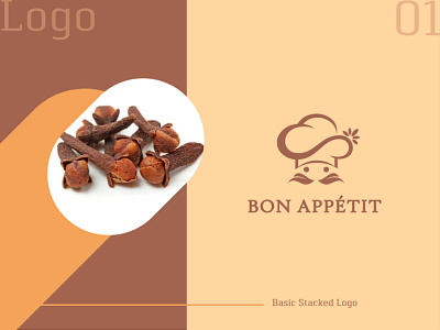 Bon Appetit. Logo brand identity branding design graphic design logo typography