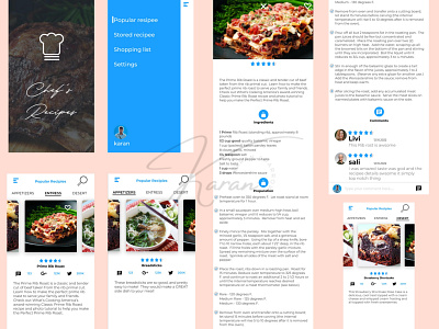 Chef's recipes app Figma application art branding design figma graphic design how to design illustration logo poster responsivedesign ui ux vector