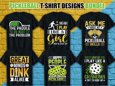 Pickleball T-shirt Design for merch by amazon