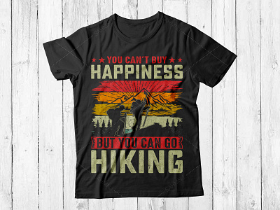 Hiking t-shirt design