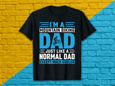 Mountain biking t-shirt design