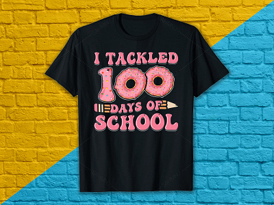 100 Days Of School T-shirt Design 100 days of school png 100 days of school shirt 100 days of school svg 100 days of school t shirt 100 days of school tshirt 3d animation christmas png design graphic design illustration logo merch by amazon motion graphics print on demand t shirt maker typography shirt ui vector graphic vintage svg