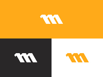 M Logo design icon logo m type typography