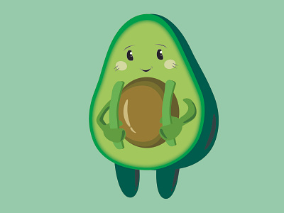 Avocado animation app art avocado branding character design flat graphic design icon illustration logo minimal typography ui ux vector web website персонаж