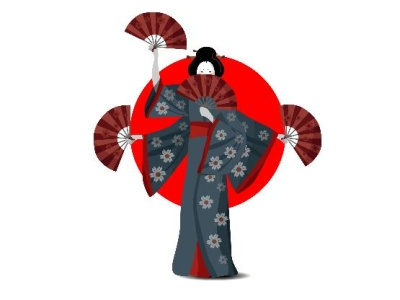 Geisha app art branding character design geisha graphic design icon illustration logo ui