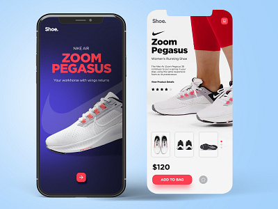 Shoe App design mobile ui ui design ux