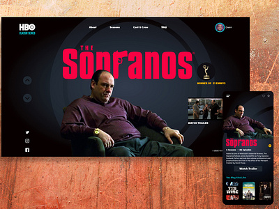 HBO: Web Page & Mobile App Concept