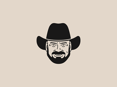 Portrait beard cowboy hat drawing face hat illustration illustrator portrait vector