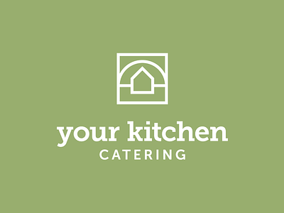 Your Kitchen Catering Logo business catering cooking food kitchen logo logotype monogram restaurant wordmark