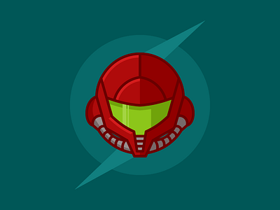 Samus Aran Helmet (Classic) helmet illustration nintendo samus samus aran vector video game video games