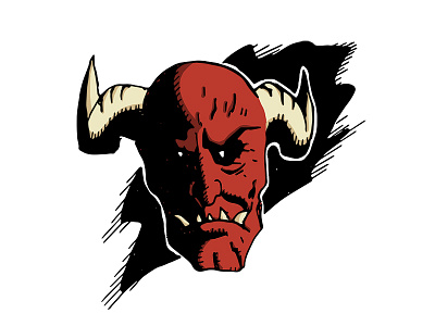 Red Devil cartoon devil illustration illustrator mask