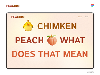Peachim What Does That Mean? (Hero Design)