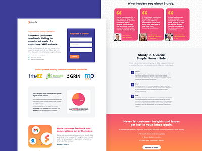 Sturdy - Landing Page Design