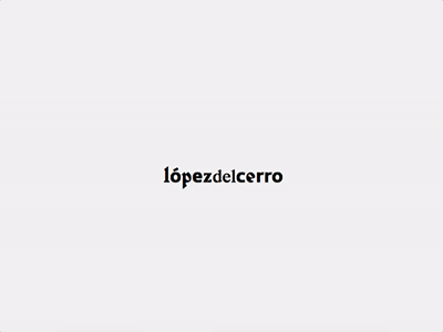 López del Cerro ID System branding identity identity system javascript js logo type typography