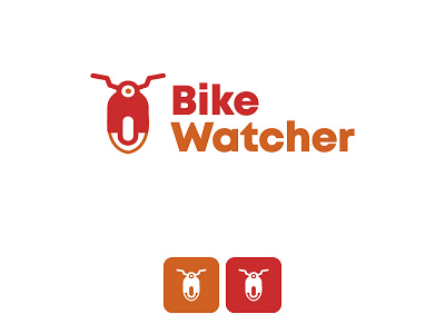 Bike Watcher Logo app logo bike logo design