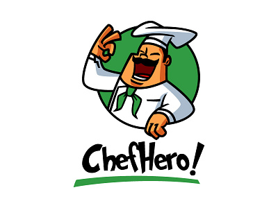 Logo design for Chef Hero app app logo branding food logo logo logo design