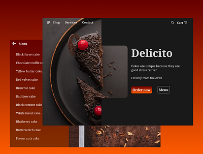 Delicito - Web based app ui webapp