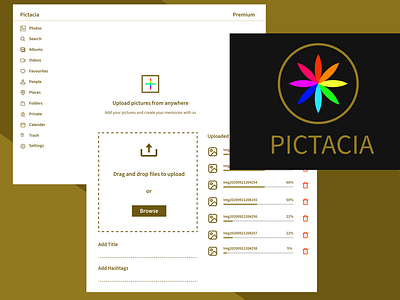 Pictacia - Web based photo gallery