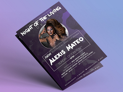 Night Of The Living Drag Flyer