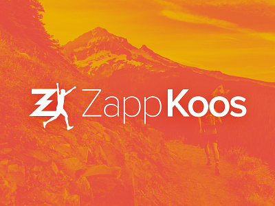 ZappKoos Logo athletic branding logo runner social media zappkoos