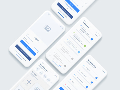 Blossom App Wireframe account setting app diffused gradient high fidelity wireframe iphone x notifications plant app sign in sign up sketch ui wireframe