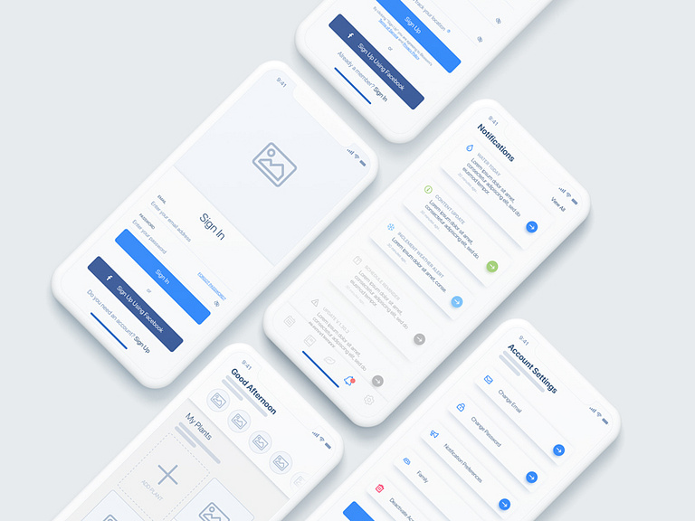 Blossom App Wireframe by Vance Banks on Dribbble