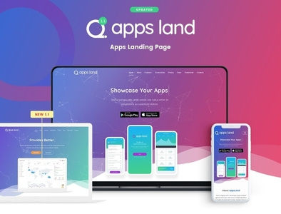 App Landing Page HTML Template by Vicente Hernandez on Dribbble