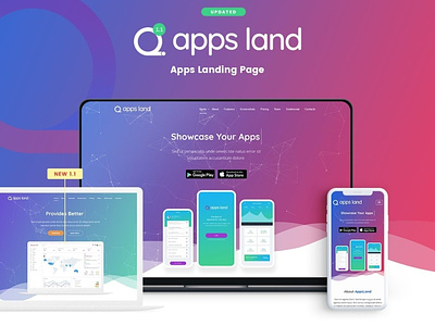 App Landing Page HTML Template