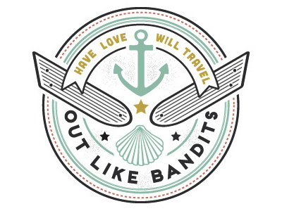 Bandits camper nautical ocean shasta tom petty travel vintage wings