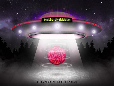 I'm a Martian abduction debut dribbble first shot ufo