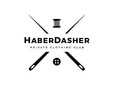 HaberDasher Brand Identity branding clothing club columbus custom fashion haberdashery logo mens ohio private suits