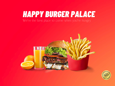 Happy Burger Palace animation branding design graphic design