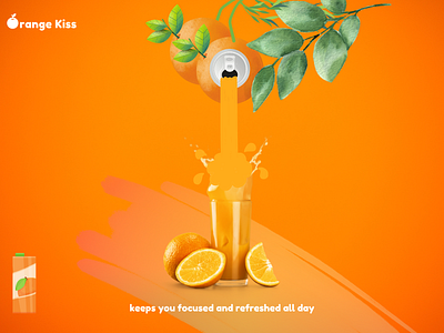 Orange Kiss animation branding design graphic design