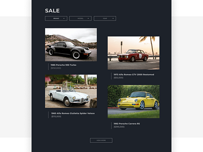 Pagoda Cars - Gallery car cars design finter gallery logo minimal photography typography ui ux vintage web webdesign webshop website