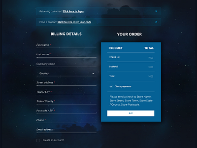 WP Watch Checkout form animation blue branding checkout form design gradient homepage icon illustration logo menu slider space support typography ui ux vector web webshop