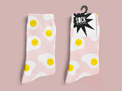 Sock it to me - All eyes on egg art black white breakfast competition contest cute design eggs flat graphic icon illustration illustrator kawaii minimal pattern simple socks ui vector