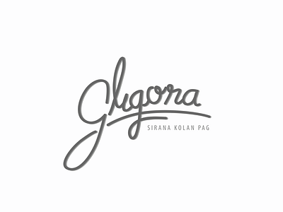 Gligora cheese factory logo lettering art blackandwhite branding cheese croatia design food icon illustration lettering logo packaging print script shadow simple typography ui vector