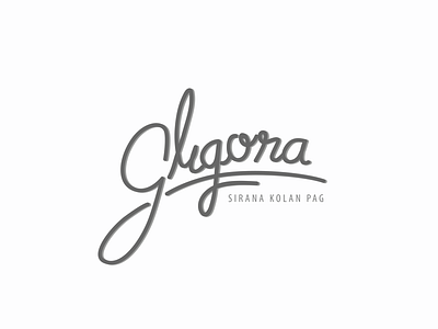Gligora cheese factory logo lettering