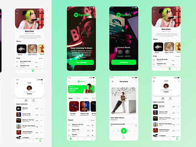 Spotify app UI Design app spotify ui