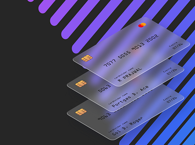 Credit Card credit card design glassmorphism master card ui