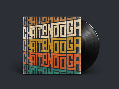 Chattanooga Records chattanooga grit lettering mockup music muted colors record records retro retro design tennessee texture tunes type typography vintage vinyl vinyl cover
