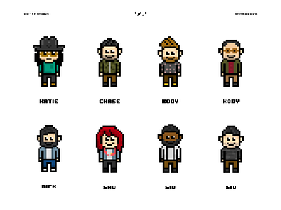 8bit Whiteboard Staff