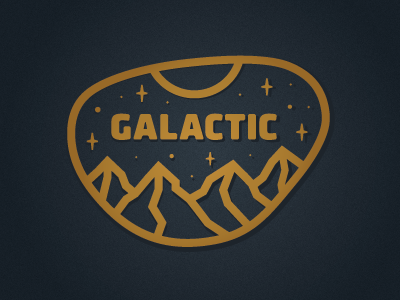 Galactic galactic illustration space type