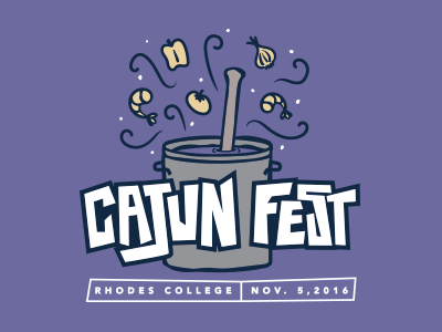 Cajun Fest cajun fest event promotion event shirt illustration type design