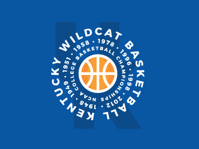 Kentucky Wildcats basketball championship college college basketball kentucky march madess ncaa sports type design wildcats