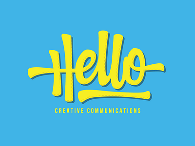 Hello custom type hand lettering hello lettering logo typography